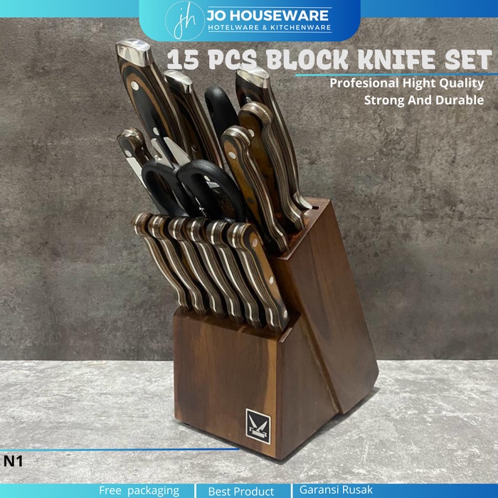 

Pisau set gagang kayu super premium tajam / knife hight quality N1