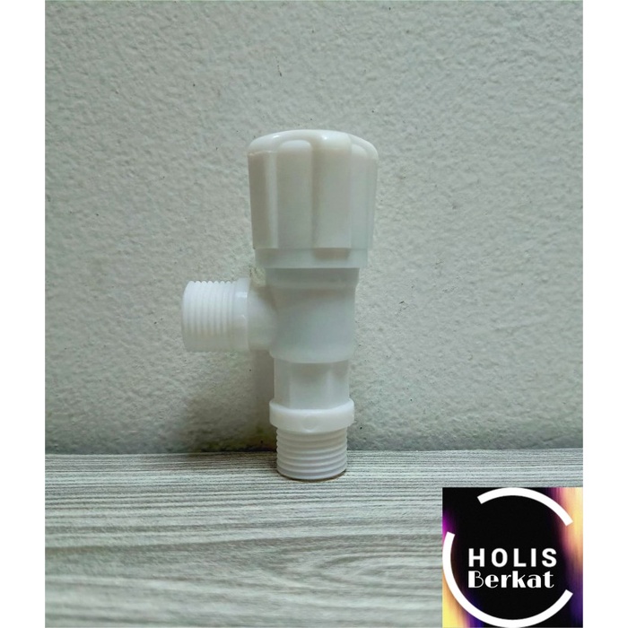 Stop Kran Toilet / Setop Keran Shower Closet WC PVC Plastik Single F