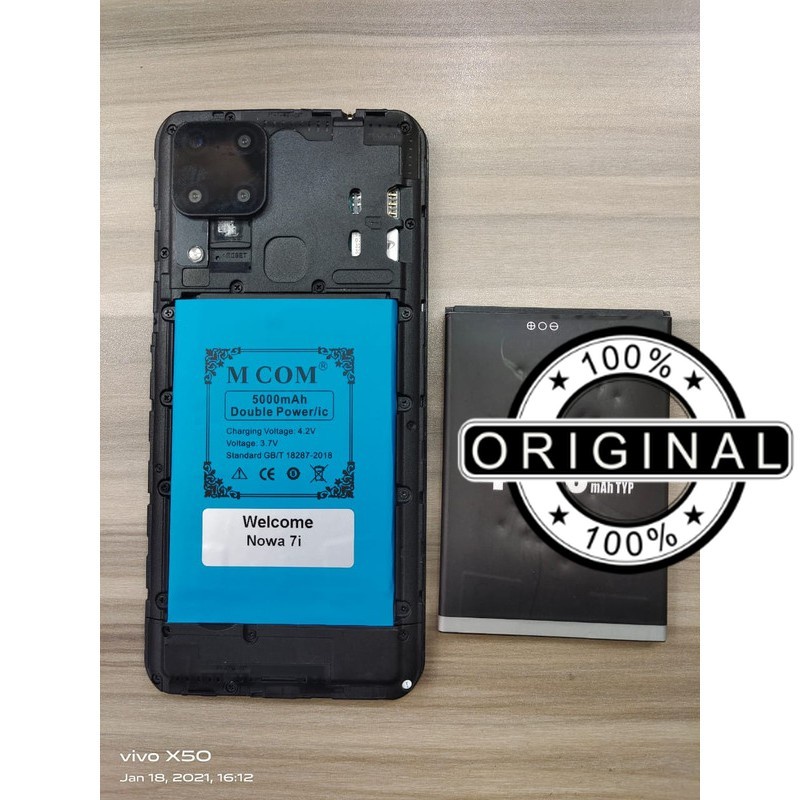 Battery Batre Baterai Double Power Mcom Welcome Nowa 7i Kapasitas 5000 mah
