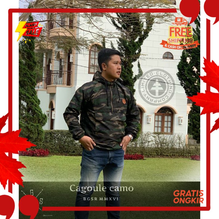 OUTFIT JKT48 TERBARU NEW ERA //BGSR Jaket Cagoule Camo /Jaket Parasut Murah / Jaket Motor / Jaket Ru