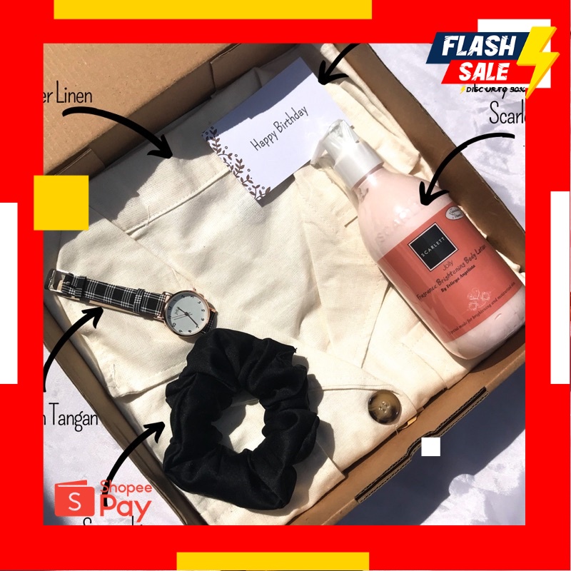 

12.12 SALE |[B3311]HAMPERS OUTER CEWEK PARFUM DAN SCARLETT/KADO PACAR/KADO ULANG TAHUN CEWEK/KADO ANNIVERSARY/KADO VALENTINE/KADO WEDDING/KADO WISUDA/HAMPERS LEBARAN/HAMPERS RAMADHAN/HAMPERS NATAL/HAMPERS TAHUN BARU/KADO VALENTINE