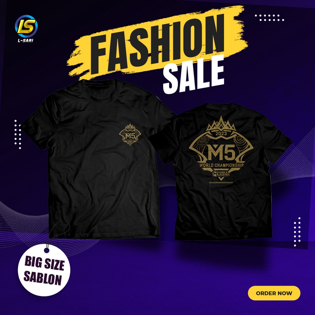 Kaos Mobile Legeds M5 2023 - 2024 Terbaru Big Size S M L XL Rrq Onic Btr Alterego Echo Evos Mobile l