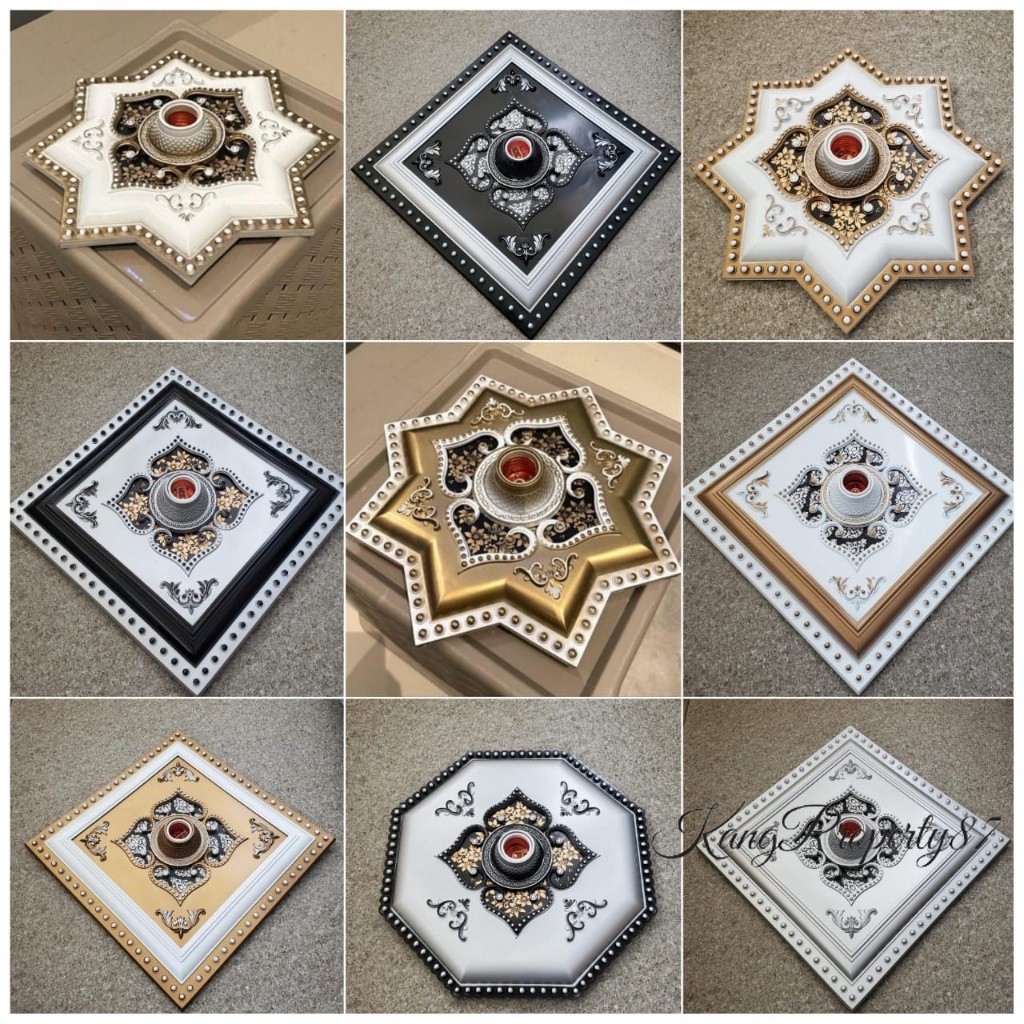 Fiting hias ornamen plafon 30 cm