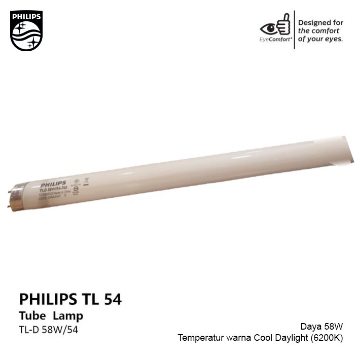 PHILIPS Lampu TL D 58W 54 765