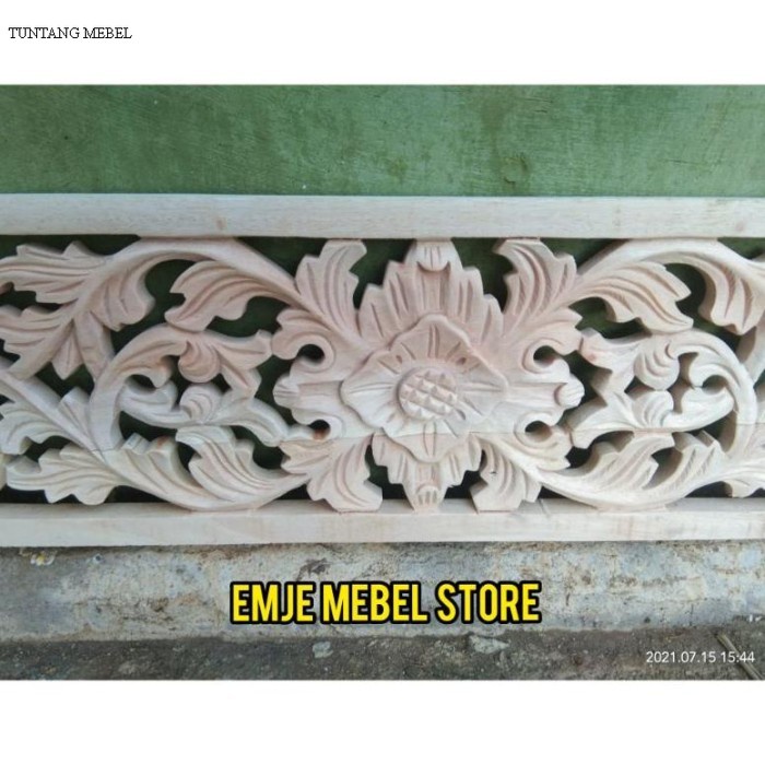 BISA COD ukiran kayu keras ukir tempel dekorasi dinding