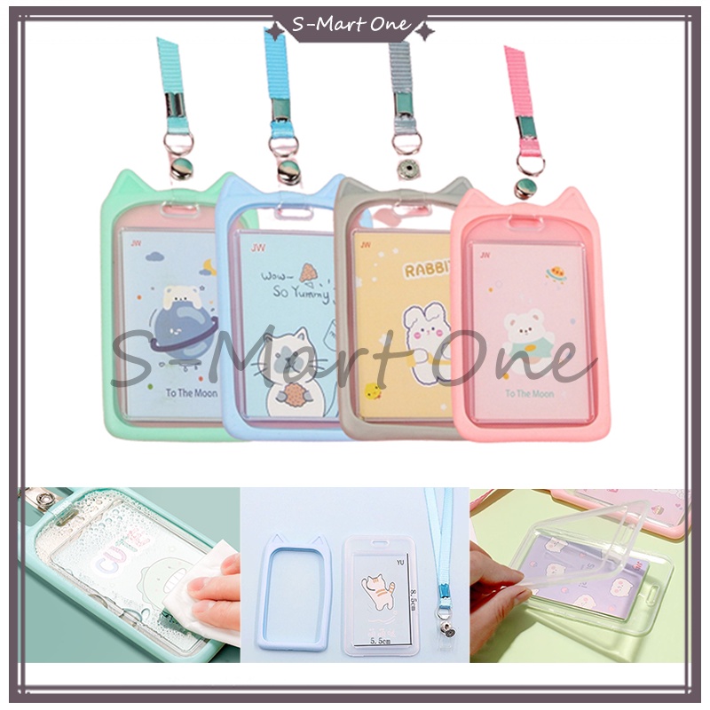 

Gantungan Name Tag Id Card Holder/Holder Gantungan Tali Kartu Akses Kantor/Gantungan Tali Kartu Akses Kantor Busway Lanyard/Name Tag Lanyard Gantungan Kartu Motif Kucing