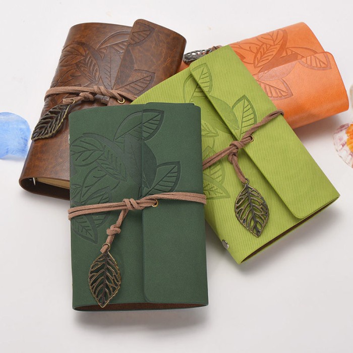 

Buku Catatan Binder Notebook Diary Kuliah Kerja Cover Kulit Vintage A5 - Coffee