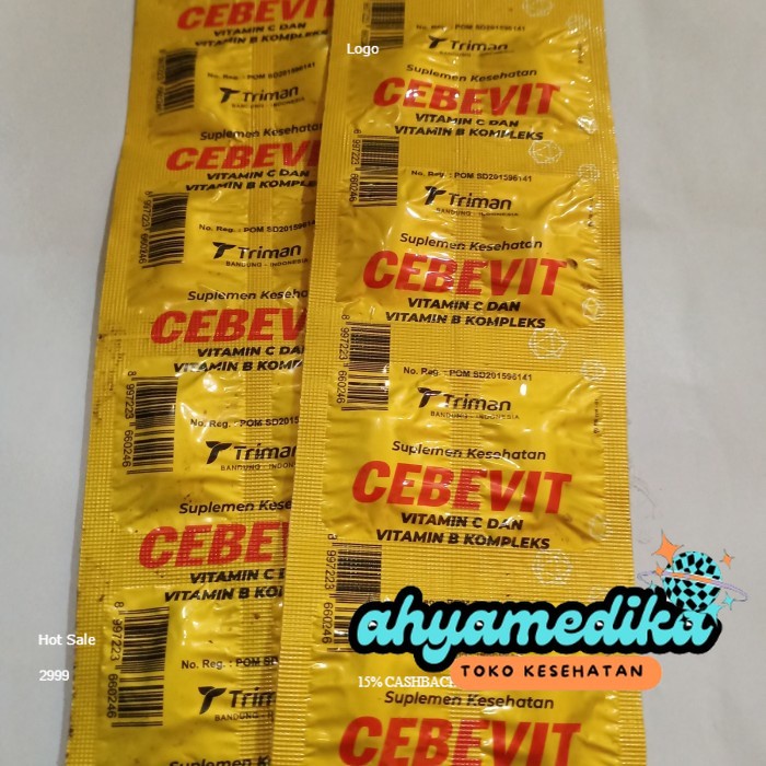 (BISA COD)- CEBEVIT PER STRIP Multivitamin ORIGINAL