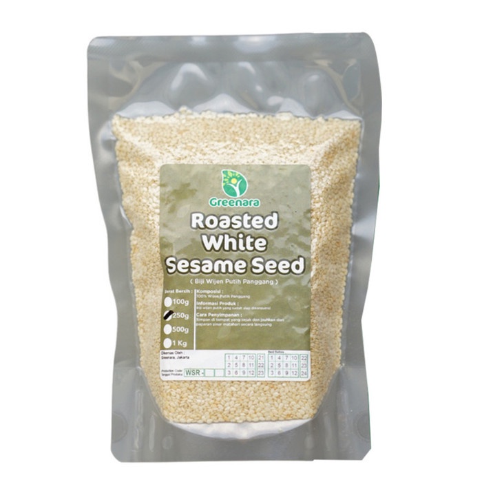 

[KUALITAS PREMIUM] Wijen Putih Panggang 250gr / Roasted White Sesame Seed Termurah