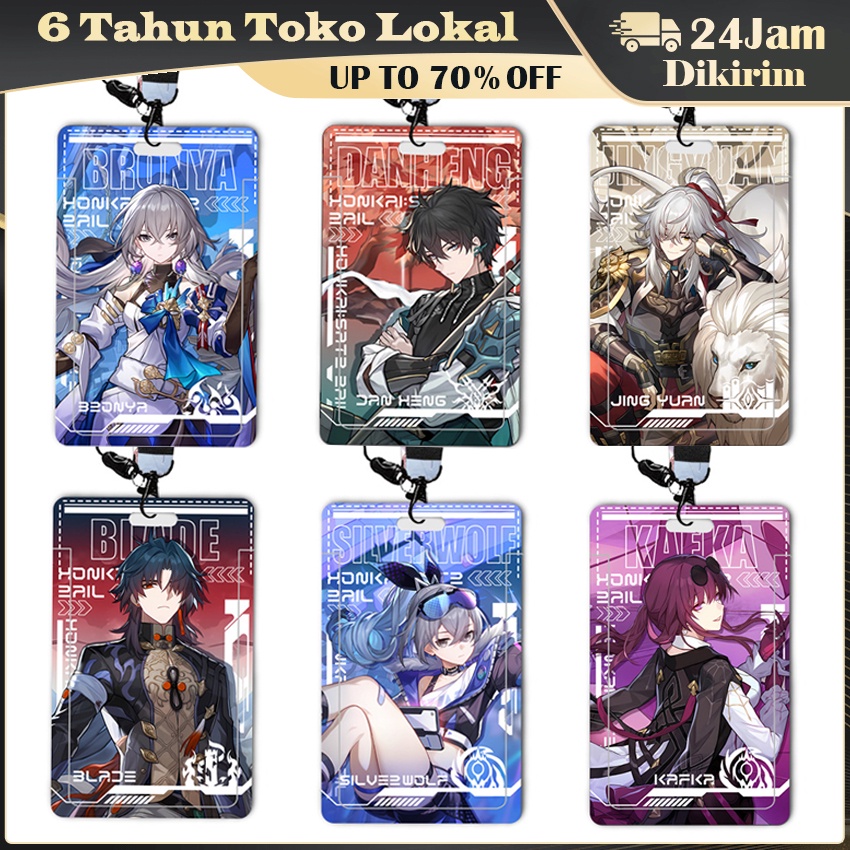 

Honkai StarRail ID Card holder Lanyard Keychain Name Tag Honkai StarRail