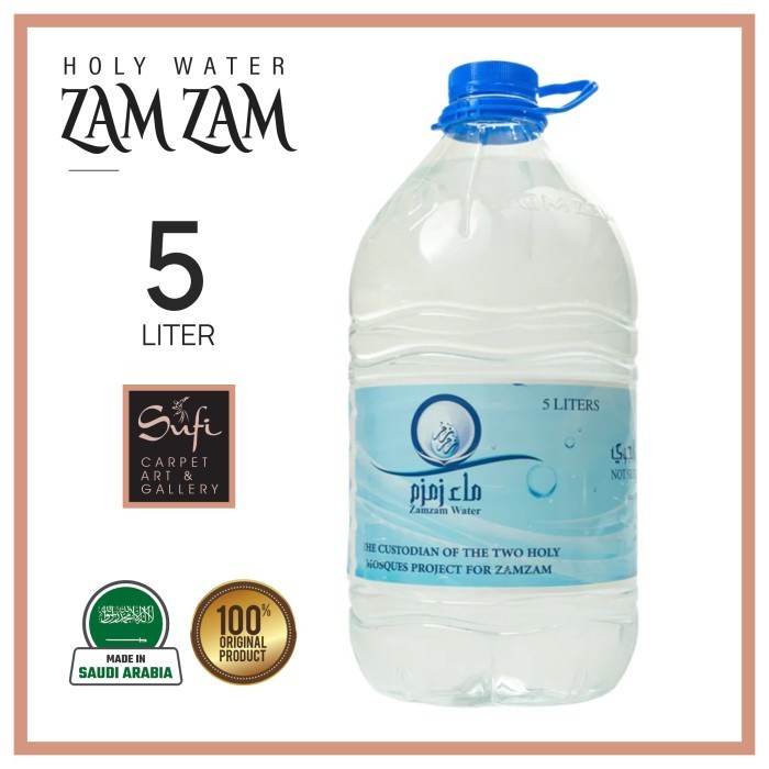 

Ready Air Zam Zam Asli zamzam zam-zam 5 Liter Original Asli Saudi Arabia