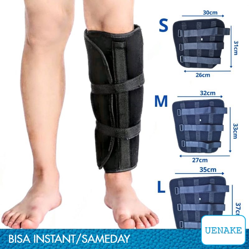 Tibial Fracture Brace Pengganti Gips kaki Tulang Kering Tulang Betis Stabilizer Belat Kaki Penyangga