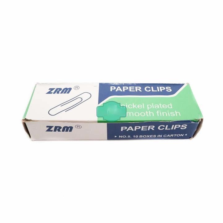 

Klip Kertas Besar ZRM Paper Clips No 5 - 1 Box Isi 10 Pack