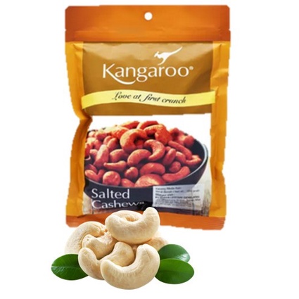 

Kangaroo Salted Cashews 300 gr - Kanguru Kacang Mede rasa Asin