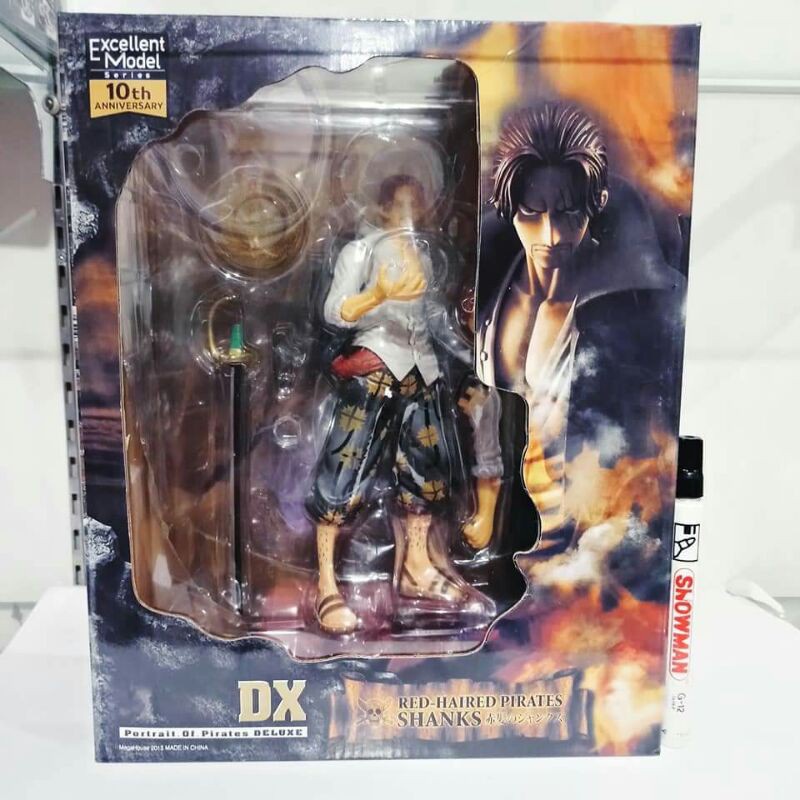 mainan static figureshanks one piecepop potrait of pirates dxtinggi sekitar 10 inchbahan pvc detail
