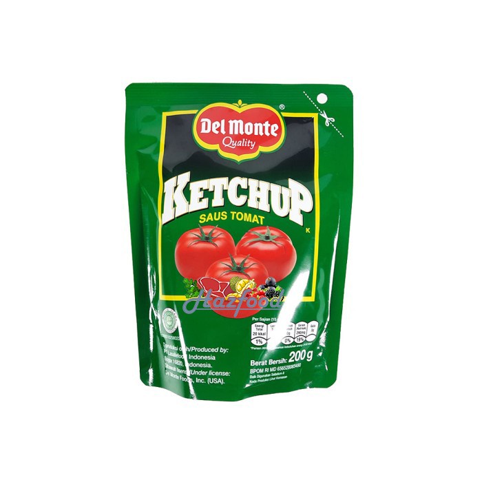 

Del Monte Ketchup Tomato Sauce Pouch 200g - Saus Tomat Halal