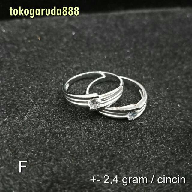 750 Cincin anak dan dewasa emas asli kadar 75% 22 surabaya whitegold putih tunangan nikah cowok cewe