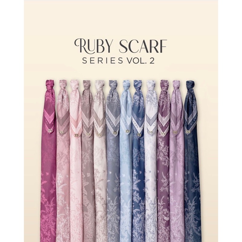[SIAP KIRIM] New Original Wearing Klamby Ruby Scarf