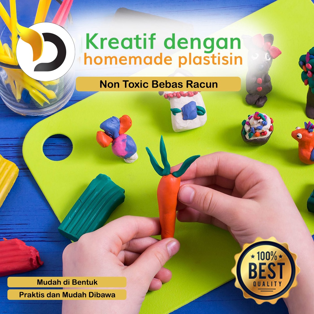 lilin Mainan Plastisin Mainan Eduktif Mainan Fun Doh Plastisin Besar Lilin Mainan Warna-Warni Plasti