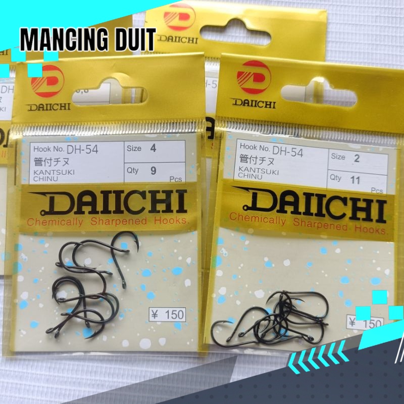 Mata kail pancing Daichi DH 54 - Chinu warna hitam DH 54