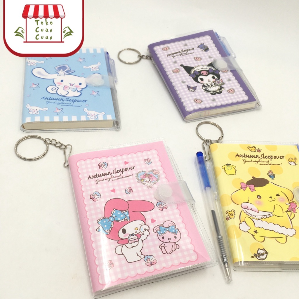 

TCC BUKU NOTES MINI KARAKTER SANRIO FREE PEN FULL COLOR Stationery Sanrio Pen