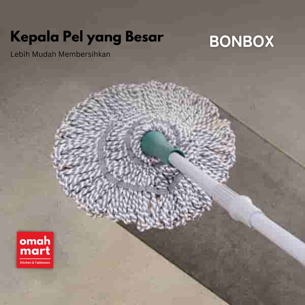 Alat Pel Lantai - Biasa Tarik Peras Otomatis Praktis Gagang Stainless Steel BCT3301 Bonbox