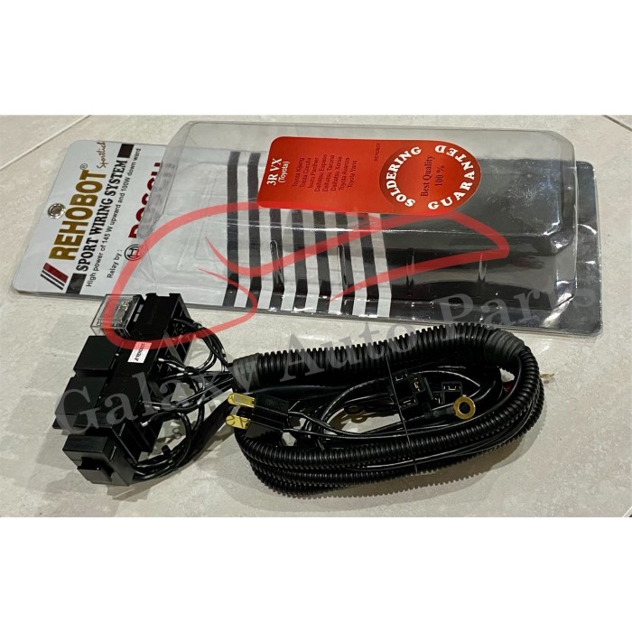 Cable kabel set 3 relay lampu mobil bosch rehobot bagus kemasan mika