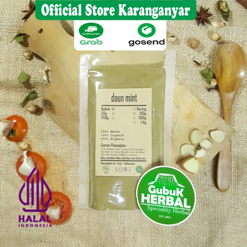 

DAUN MINT BUBUK 100 GRAM / Mentha / BUBUK HALUS / MURNI TANPA CAMPURAN