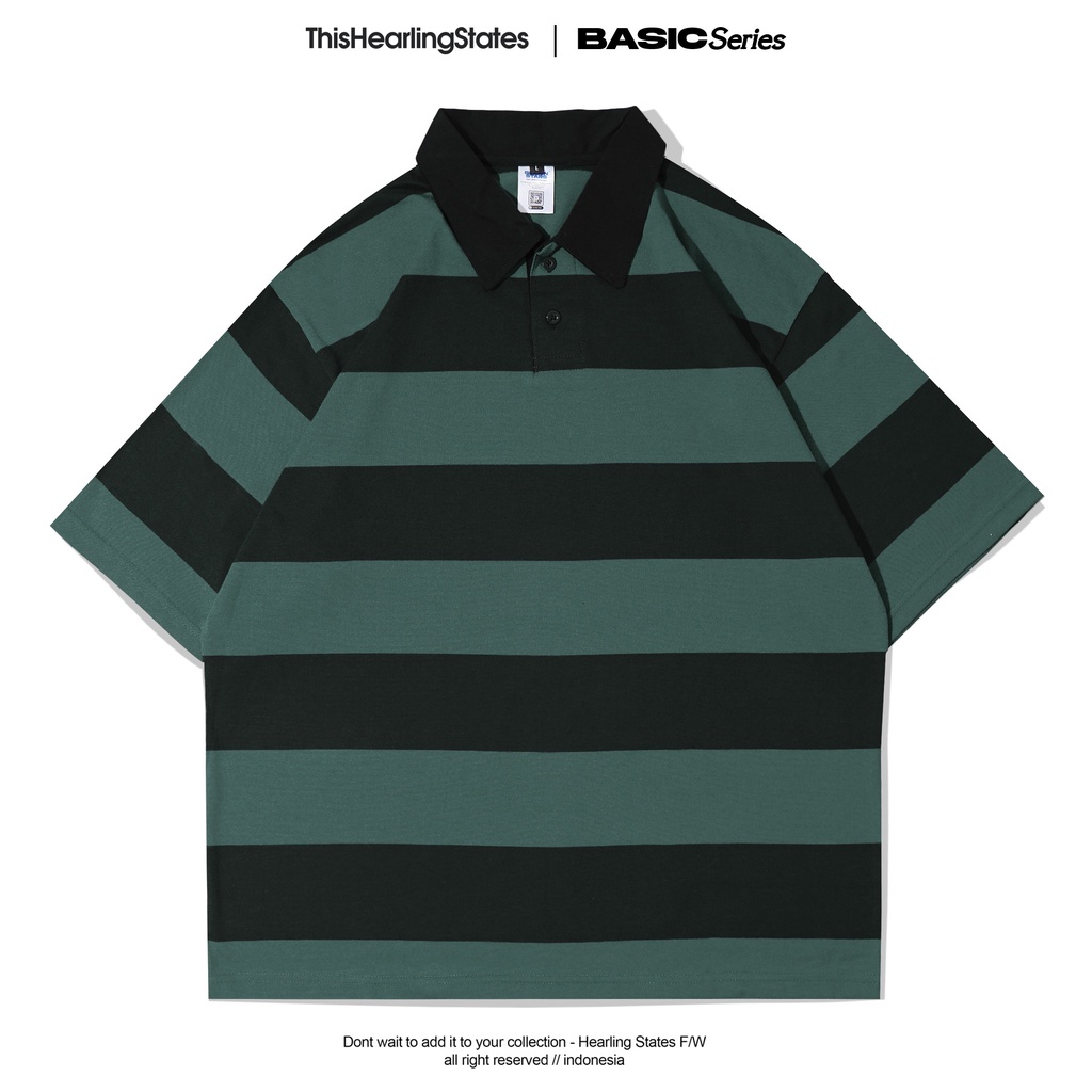KAOS POLO VINTAGE | OVERSIZE | BIG ARMY | HEARLING | UNISEX | VINTAGE | CASUAL