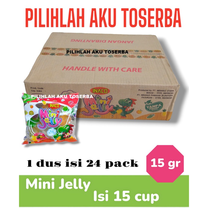 

INACO Mini Jelly isi 15 cups - ( HARGA 1 DUS ISI 24 BUNGKUS )