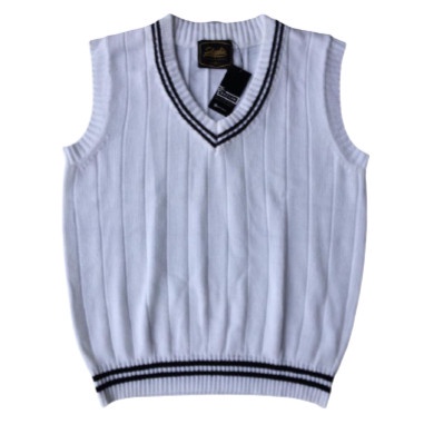 ✨BISA COD✨ -WK ROMPI RAJUT PRIA VEST KNIT - cream mocca, S/M LD. 96-105 Rompi Terlaris Rompi Keren R