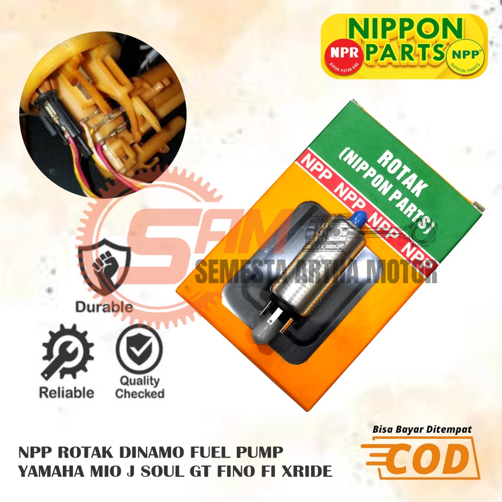 NPP Rotak Fuel Pump Yamaha Mio J Fino Xride Soul GT Rotax Dinamo Pompa Bensin Motor Matic