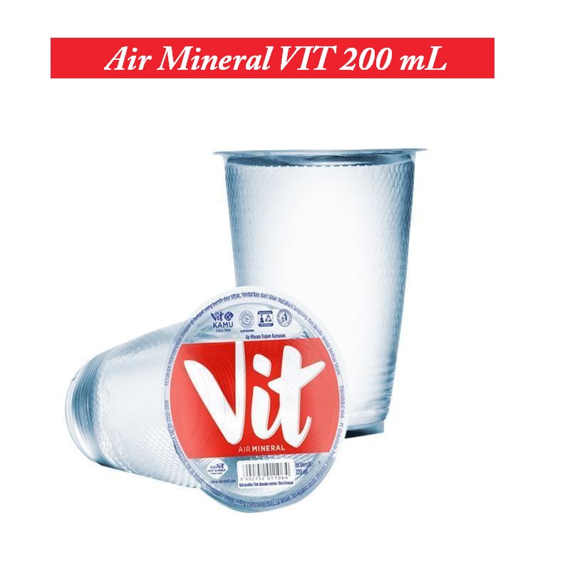 VIT air mineral 200 ML / vit gelas Satuan - 200ml