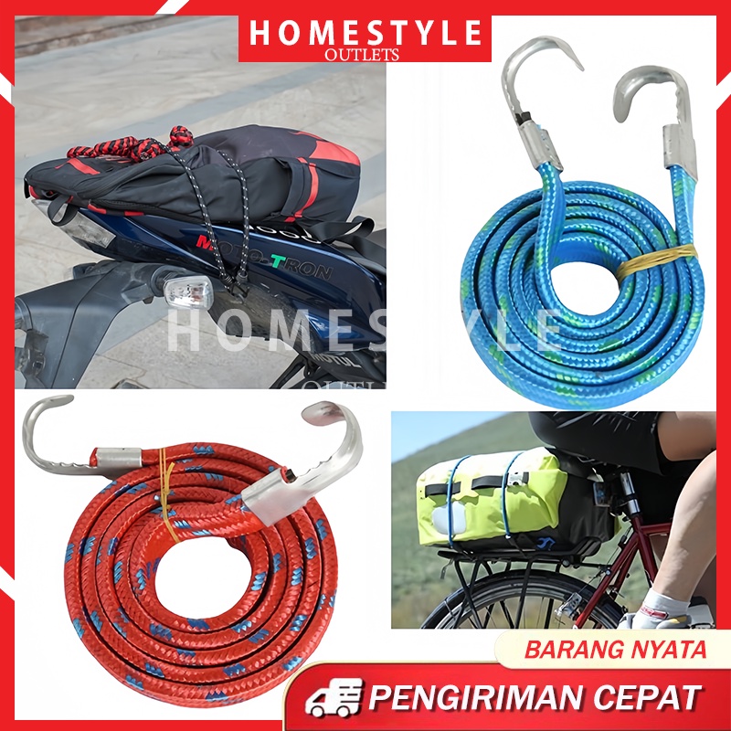 Tali Ikat Bagasi 150cm Karet Pengikat Barang Motor Panjang 1.5Meter / Karet Pengikat Barang Motor Pa