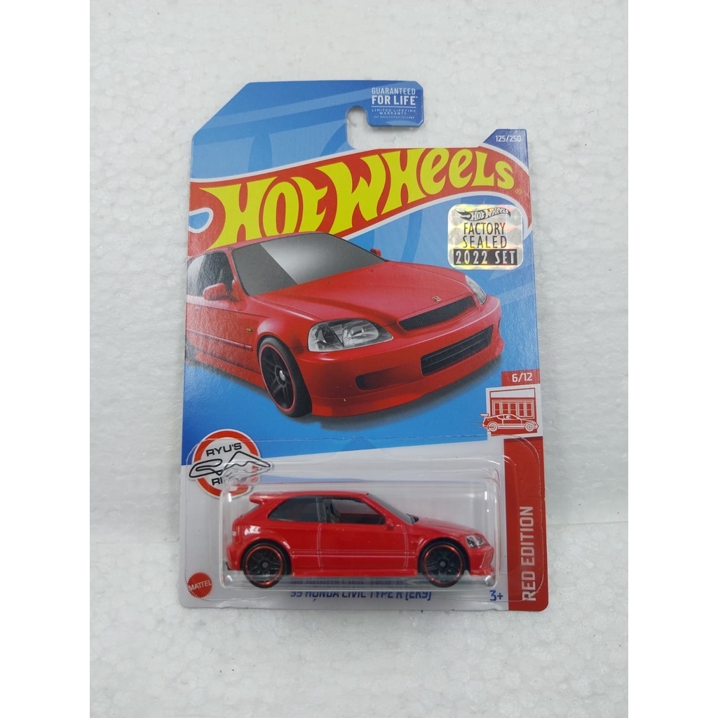 Hot Wheels 99 Honda Civic Type R EK9 Red Edition Factory Sealed FS22