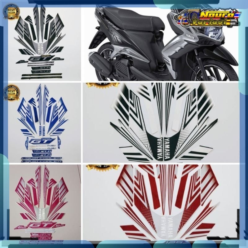 Stiker stiker striping yamaha xeon gt 125 2014  motor bagus