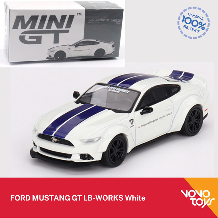 MiniGT 646 FORD MUSTANG GT LB-WORKS White Mini GT