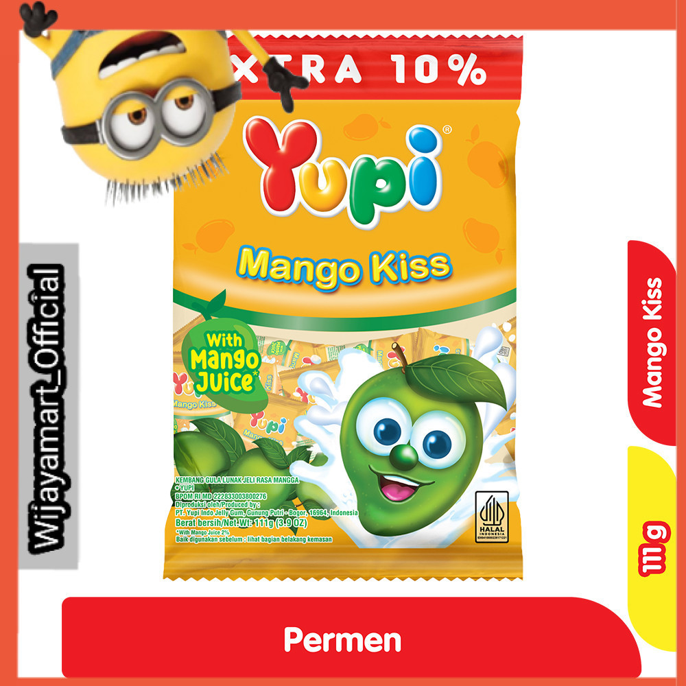 

Yupi Permen Gummy Mango Kiss 111 g