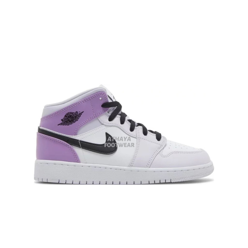 Air Jordan 1 Mid Barely Grape GS 100% Original