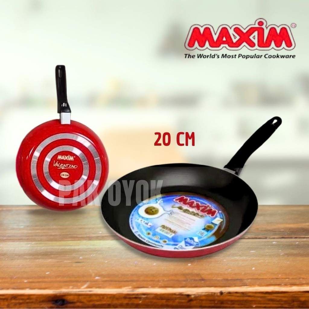 Teflon Frypan Maxim Valentino 20cm - Teflon Anti Lengket - Telfon Maxim - Frypan Anti lengket