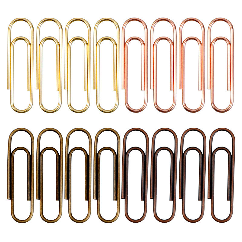 

Bronze Color Paper Clip 30mm Paper Clips Student Diy Handmade Bookmark Rose Gold Book Marker