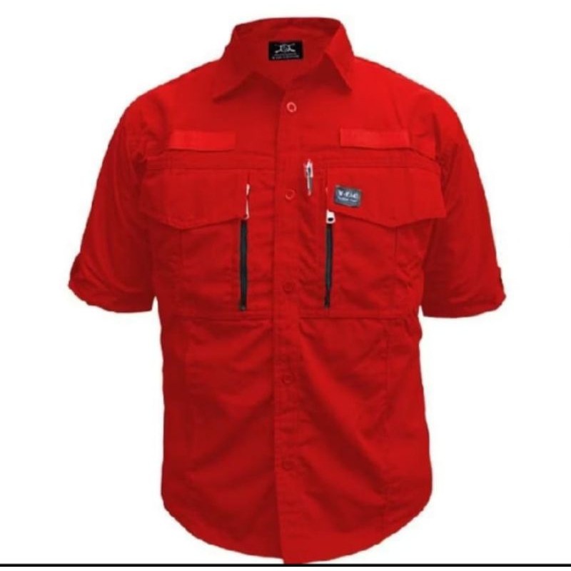 KEMEJA W-TAC LENGAN PENDEK BAHAN AMERICAN DRILL