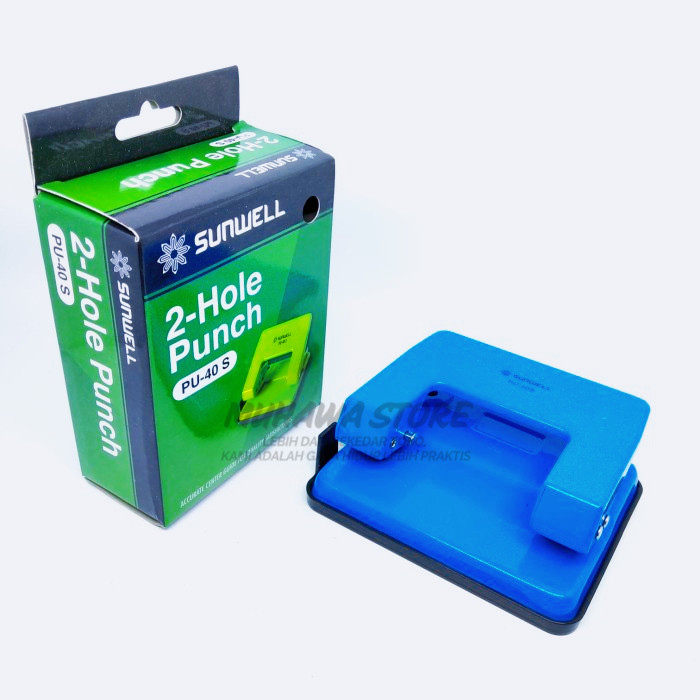 

PEMBOLONG KERTAS SUNWEL MURAH Perforator 2 Lubang Hole Punch SUNWELL PU-40 S 11x9