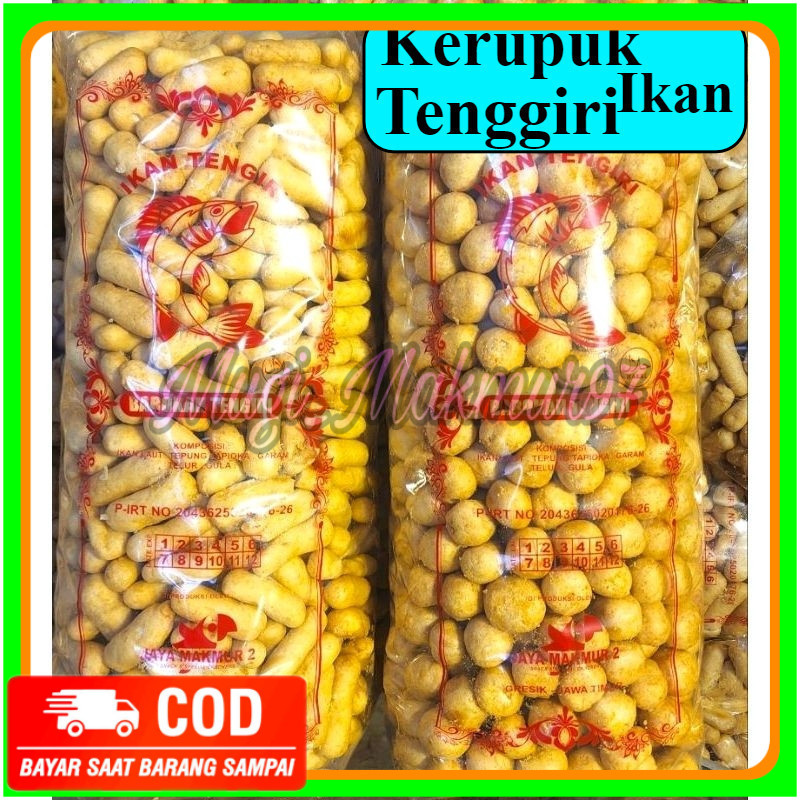 

1kg kerupuk ikan tengiri premium amplang tengiri khas jawa timur