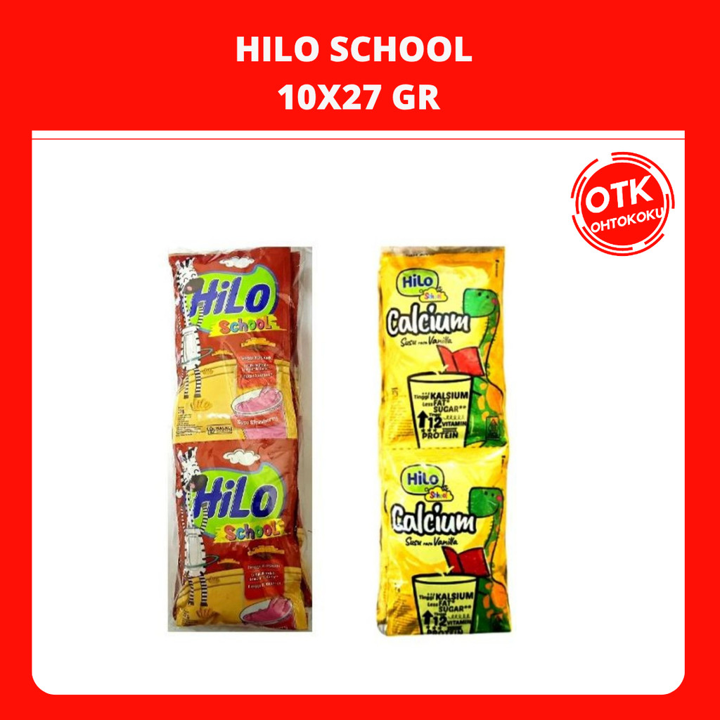

HiLo School 10x27g - Susu Tinggi Kalsium Rendah Lemak