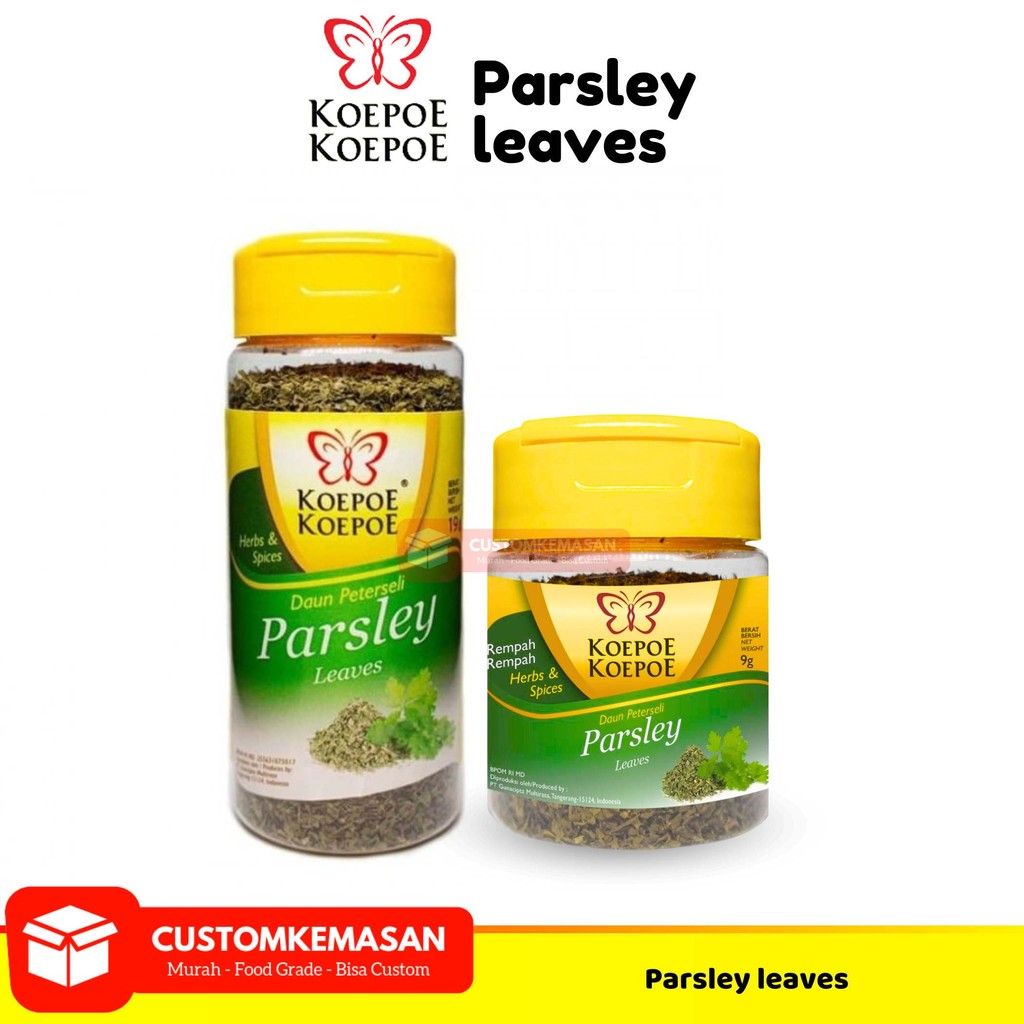 

Parsley Koepoe Koepoe / Parsley Kemasan 19g / Daun Parsley / Parsley Bubuk / Parsley Kering / Daun Parsley Kering / Bubuk Parsley