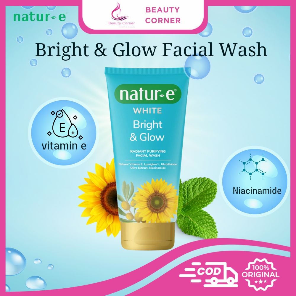 Natur-E White Bright & Glow Radiant Purifying Facial Wash - 50ml