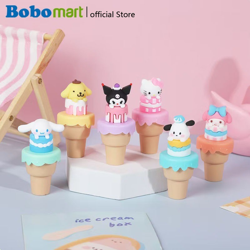 

BOBOMART 1 SET 6 PCS SY-661-A02 HIGHLIGHTER KARAKTER LUCU SANRIO STABILO SEKOLAH MURAH