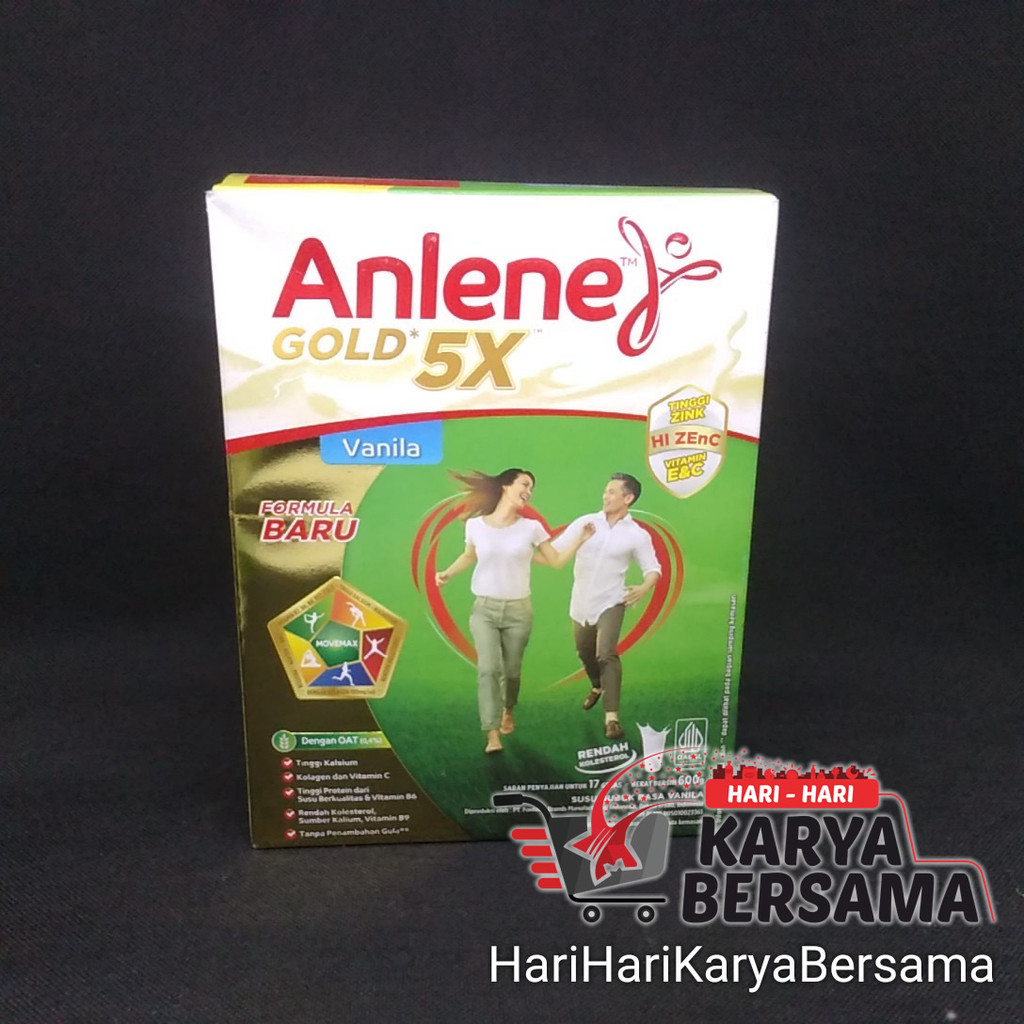 

SUSU BUBUK ANLENE GOLD 5X VANILA 600GR