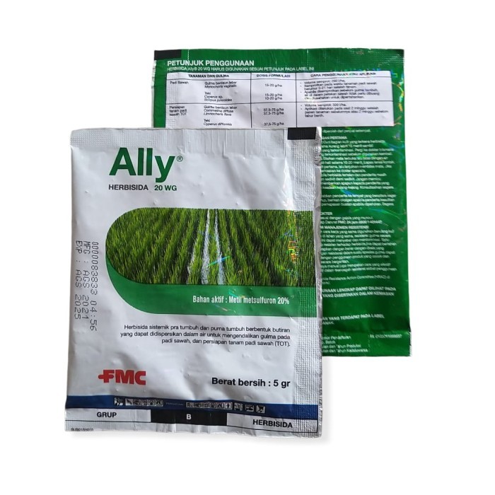 Ally Herbisida 20 WG 5 Gram Pra dan Purna Tumbuh Tanaman Padi
